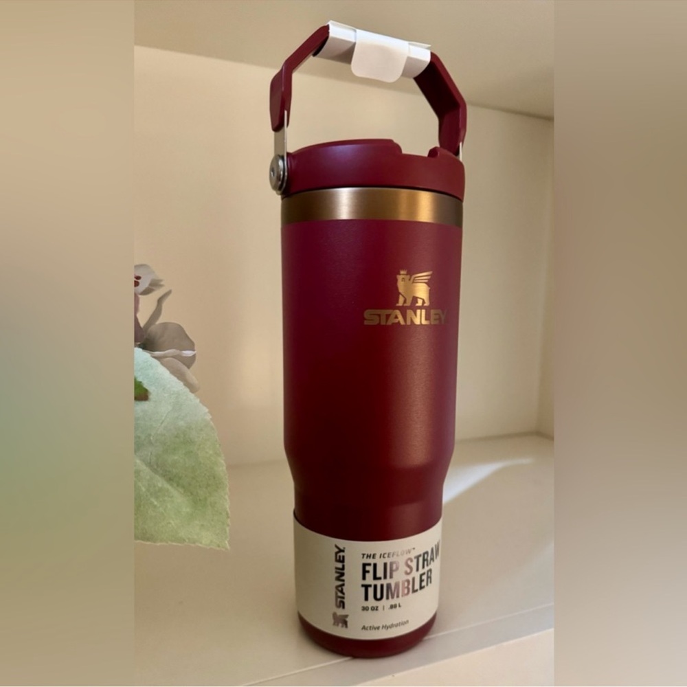 🎉LAST CHANCE🎉NWT Stanley Iceflow Flip Straw 30 oz Tumbler Glided Pomegranate - Picture 6 of 11